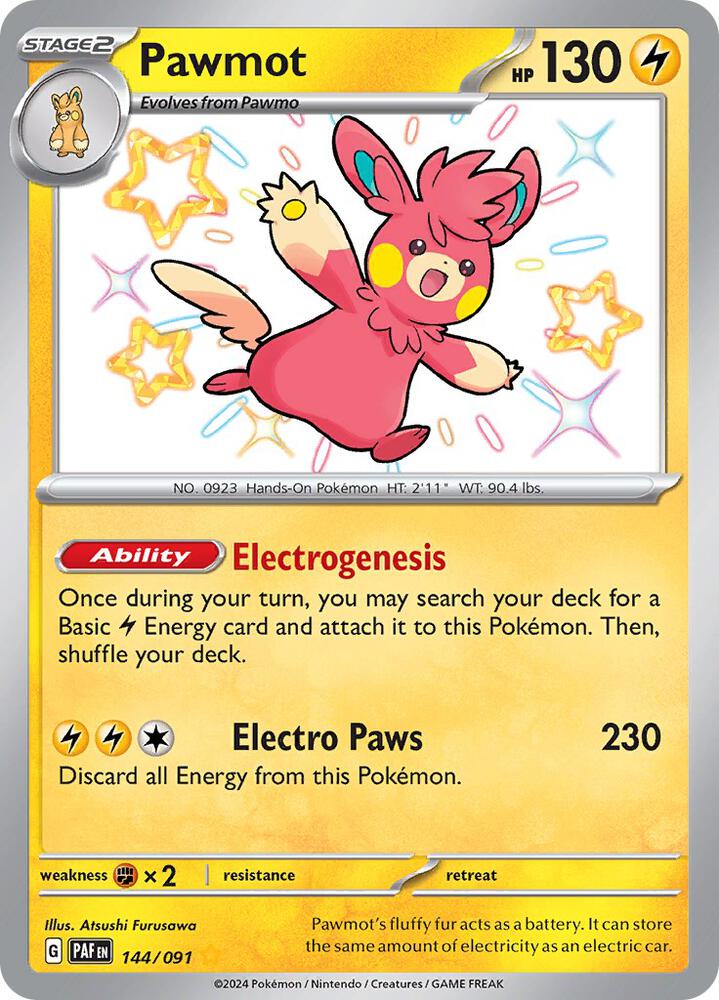 Pawmot [SV: Paldean Fates] 144/091
