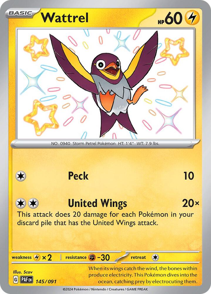 Wattrel [SV: Paldean Fates] 145/091