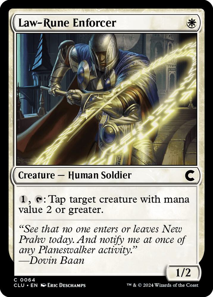 Law-Rune Enforcer [Ravnica: Clue Edition] 64