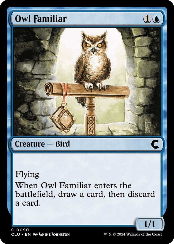 Owl Familiar [Ravnica: Clue Edition] 90