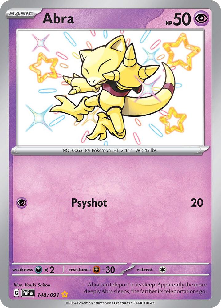 Abra [SV: Paldean Fates] 148/091