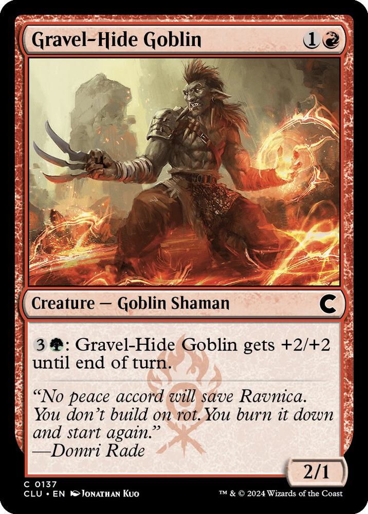 Gravel-Hide Goblin [Ravnica: Clue Edition] 137