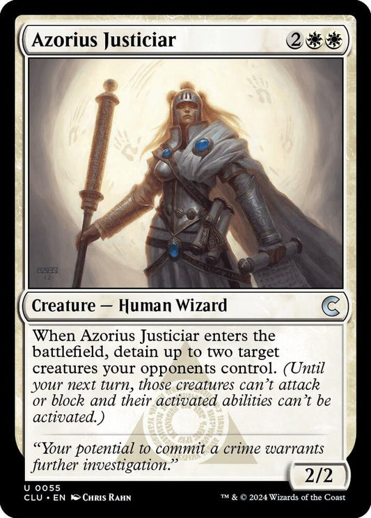 Azorius Justiciar [Ravnica: Clue Edition] 55
