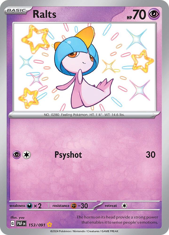 Ralts - 153/091 [SV: Paldean Fates] 153/091