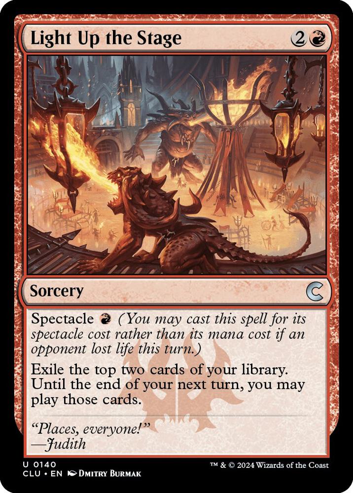 Light Up the Stage [Ravnica: Clue Edition] 140