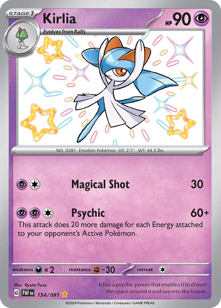 Kirlia - 154/091 [SV: Paldean Fates] 154/091