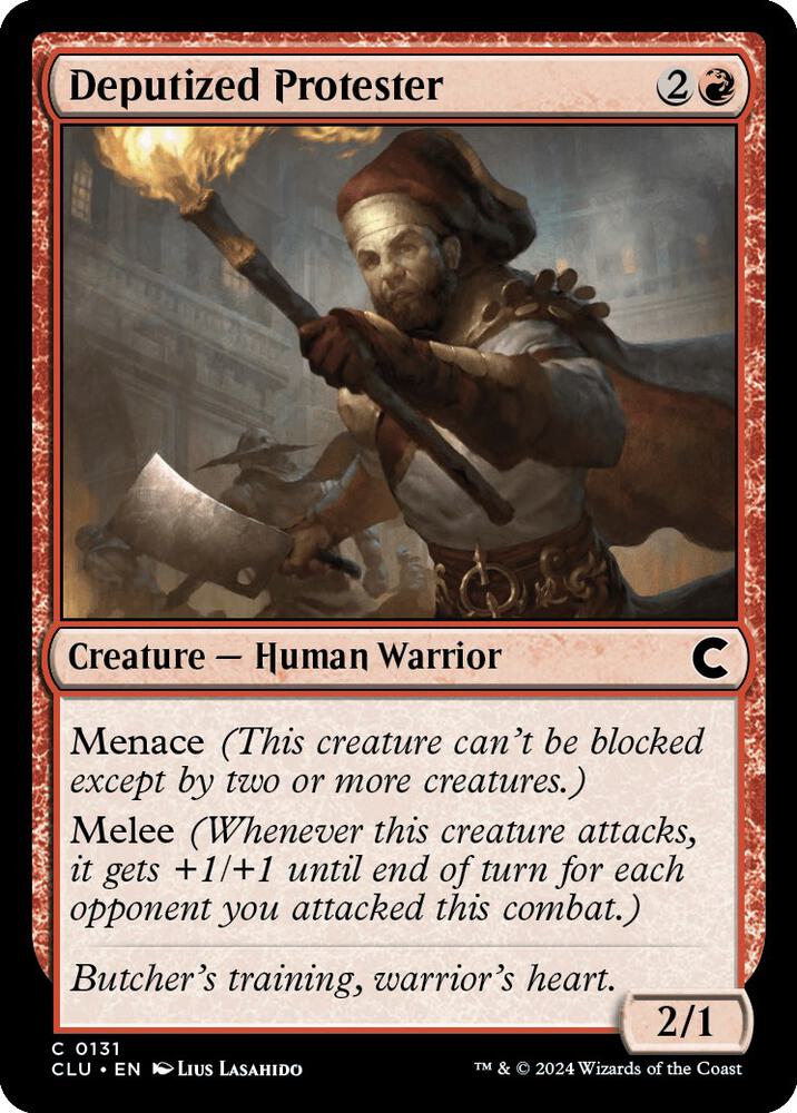 Deputized Protester [Ravnica: Clue Edition] 131