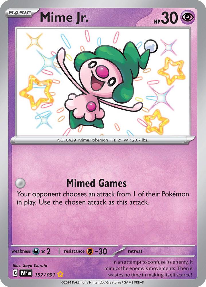 Mime Jr. - 157/091 [SV: Paldean Fates] 157/091