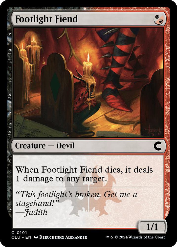 Footlight Fiend [Ravnica: Clue Edition] 191