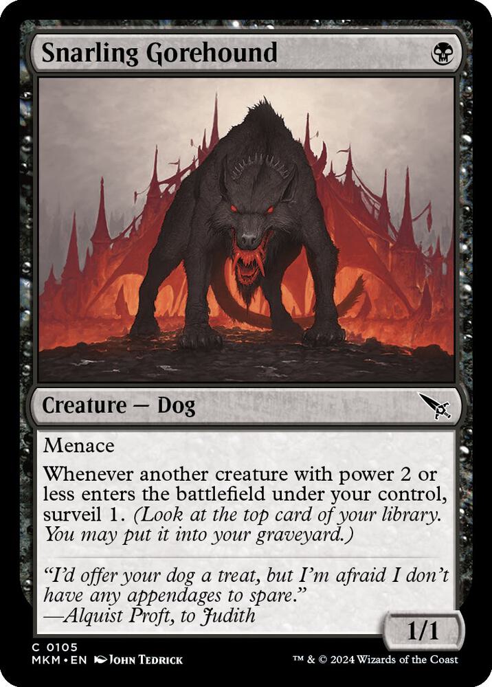Snarling Gorehound [Murders at Karlov Manor] 105