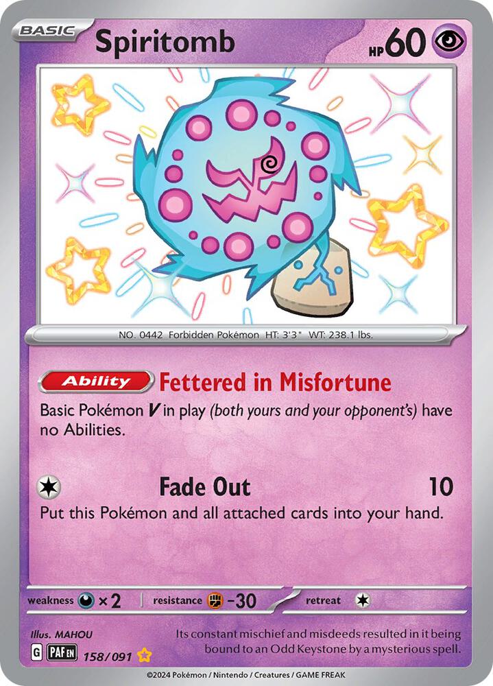 Spiritomb [SV: Paldean Fates] 158/091