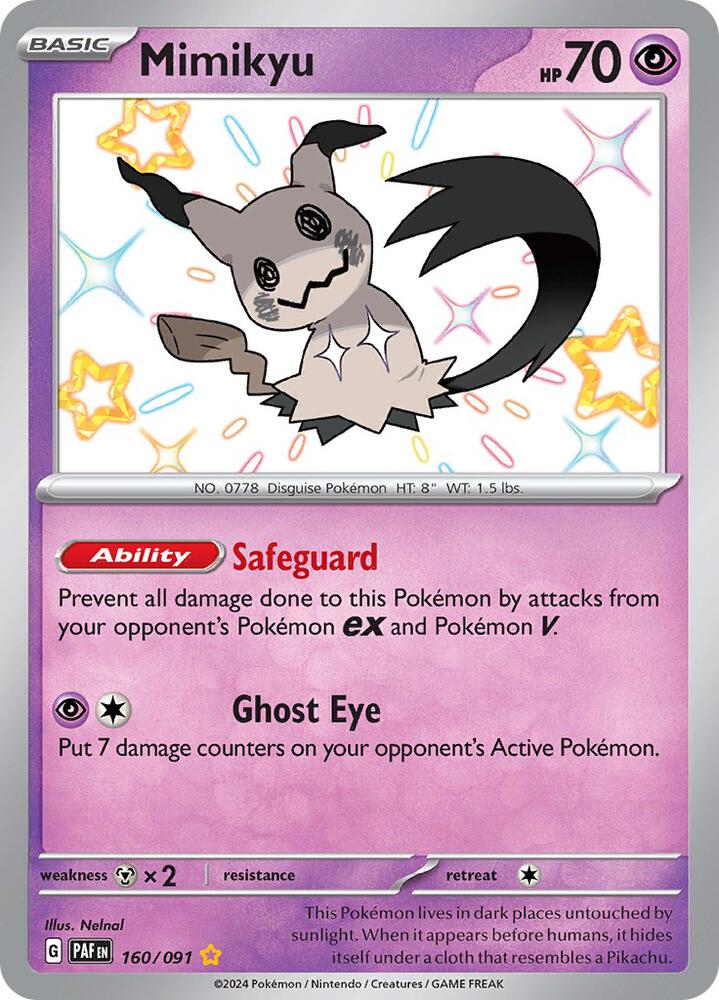 Mimikyu -160/091 [SV: Paldean Fates] 160/091