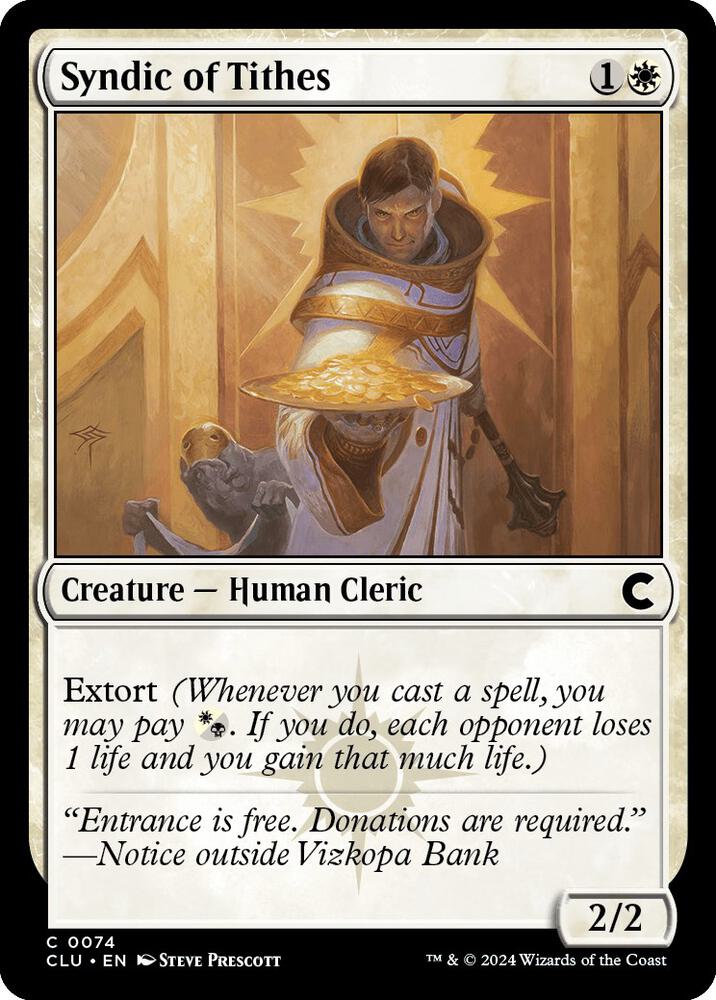 Syndic of Tithes [Ravnica: Clue Edition] 74
