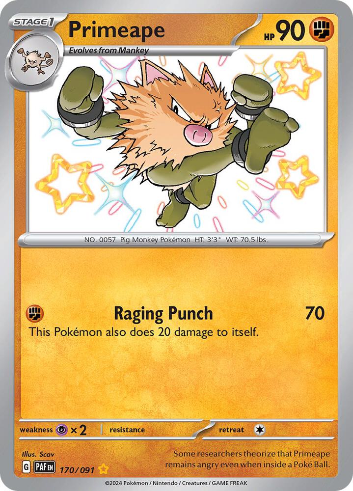 Primeape - 170/091 [SV: Paldean Fates] 170/091