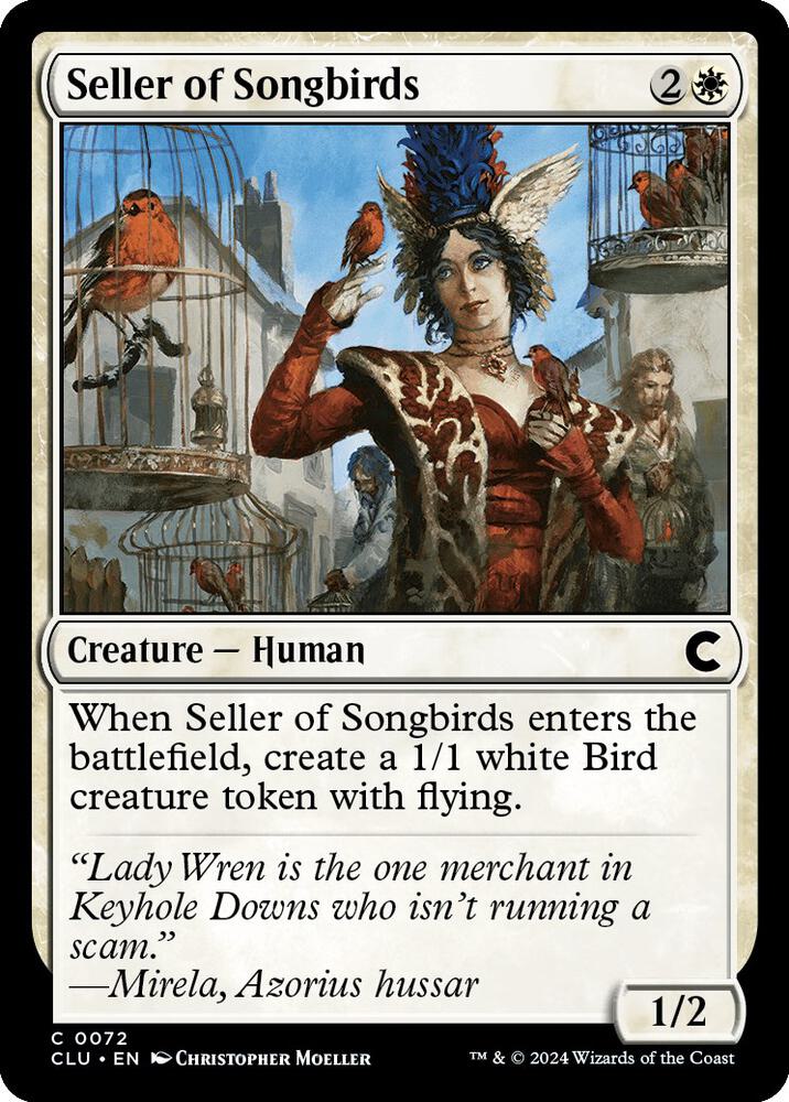 Seller of Songbirds [Ravnica: Clue Edition] 72