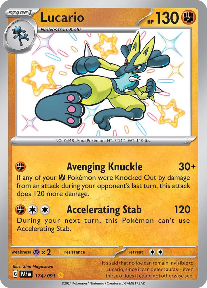 Lucario [SV: Paldean Fates] 174/091