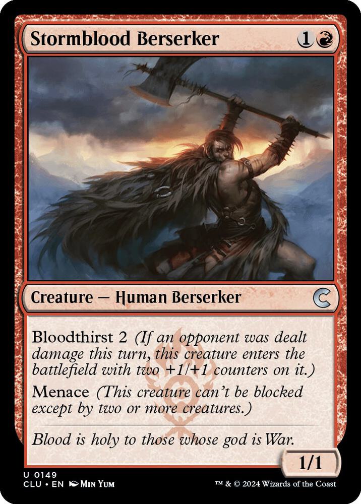 Stormblood Berserker [Ravnica: Clue Edition] 149