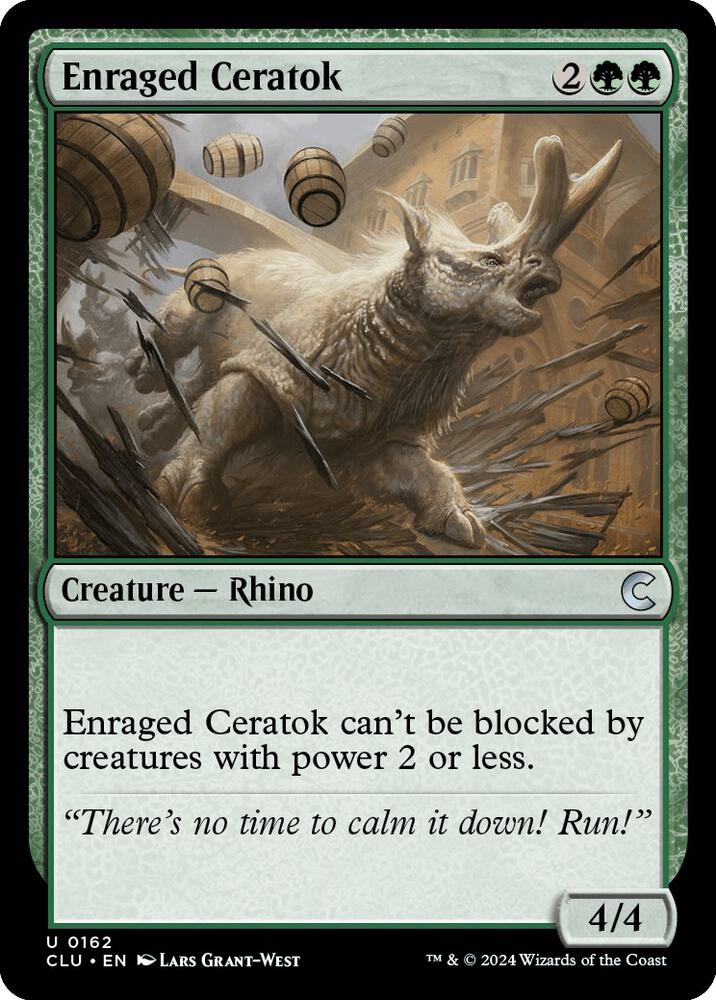 Enraged Ceratok [Ravnica: Clue Edition] 162