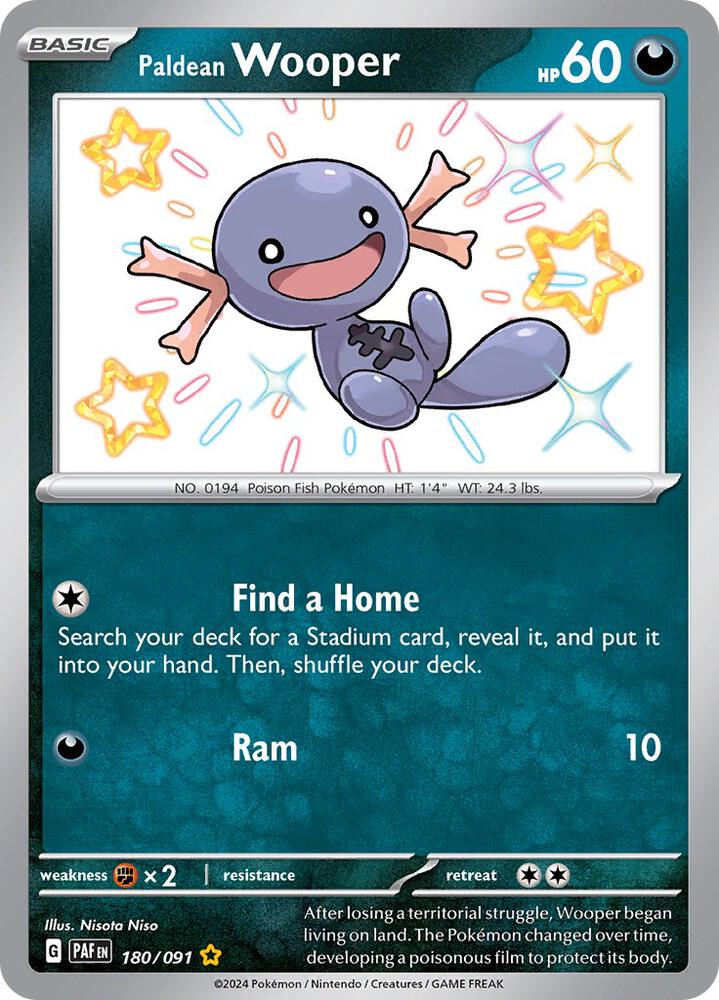 Paldean Wooper - 180/091 [SV: Paldean Fates] 180/091