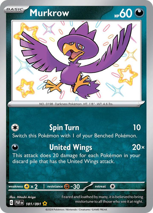 Murkrow [SV: Paldean Fates] 181/091