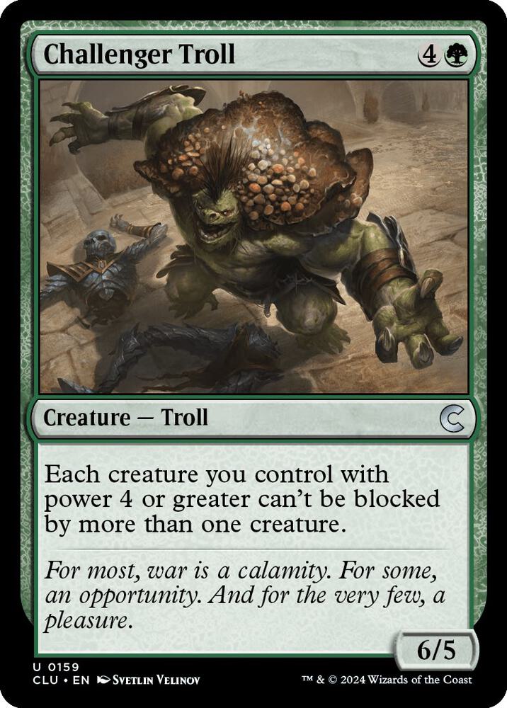 Challenger Troll [Ravnica: Clue Edition] 159