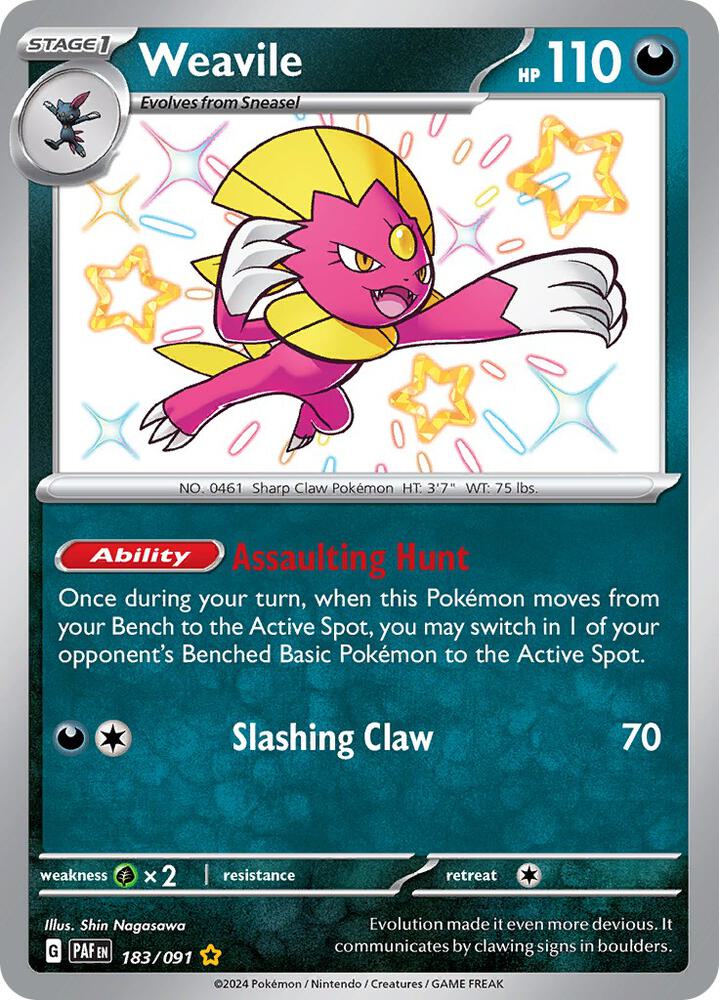 Weavile [SV: Paldean Fates] 183/091