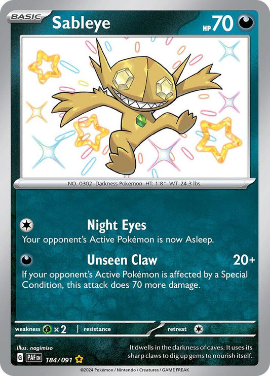 Sableye [SV: Paldean Fates] 184/091