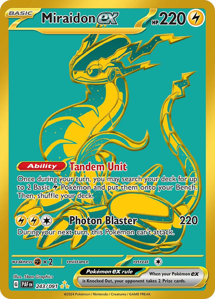 Miraidon ex [SV: Paldean Fates] 243/091