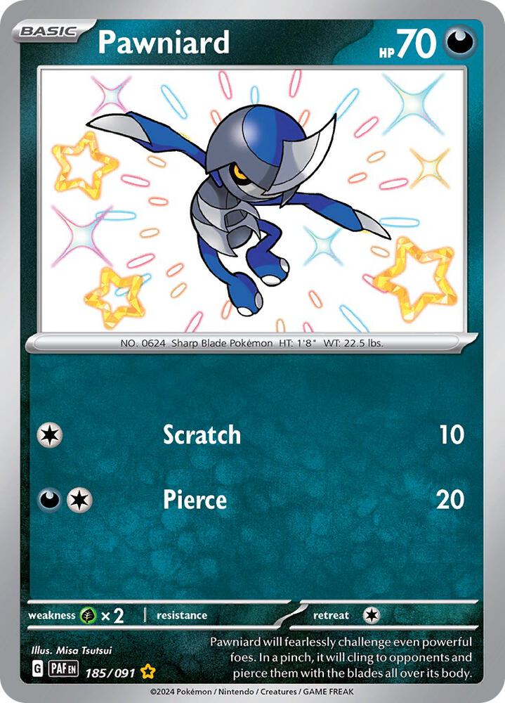 Pawniard [SV: Paldean Fates] 185/091