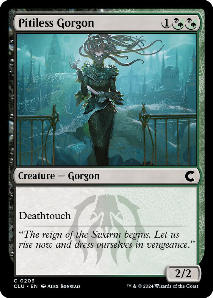 Pitiless Gorgon [Ravnica: Clue Edition] 203