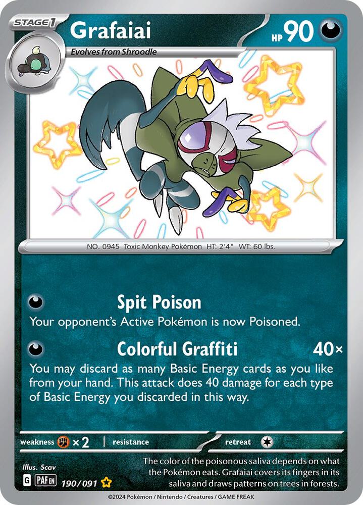 Grafaiai [SV: Paldean Fates] 190/091