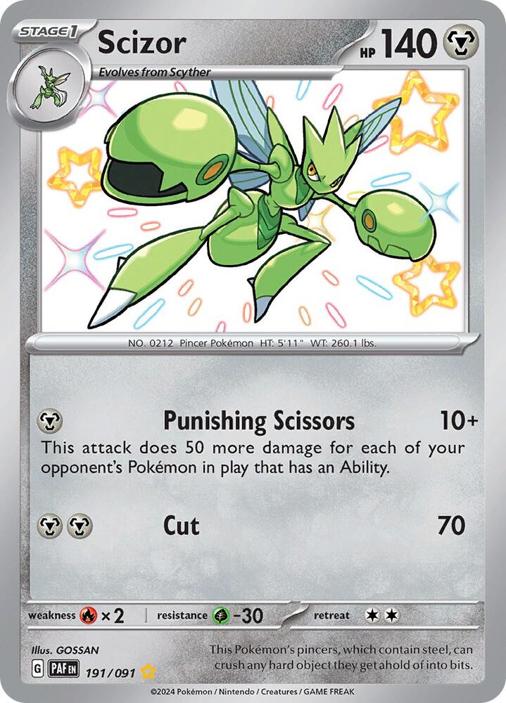 Scizor [SV: Paldean Fates] 191/091