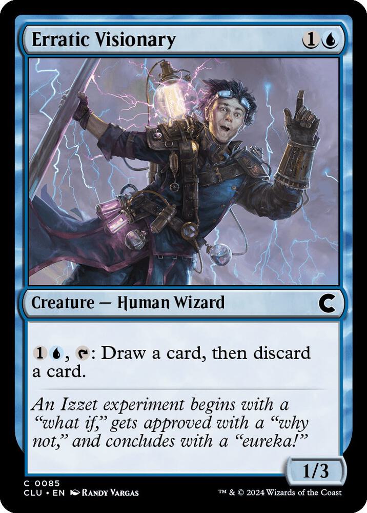 Erratic Visionary [Ravnica: Clue Edition] 85