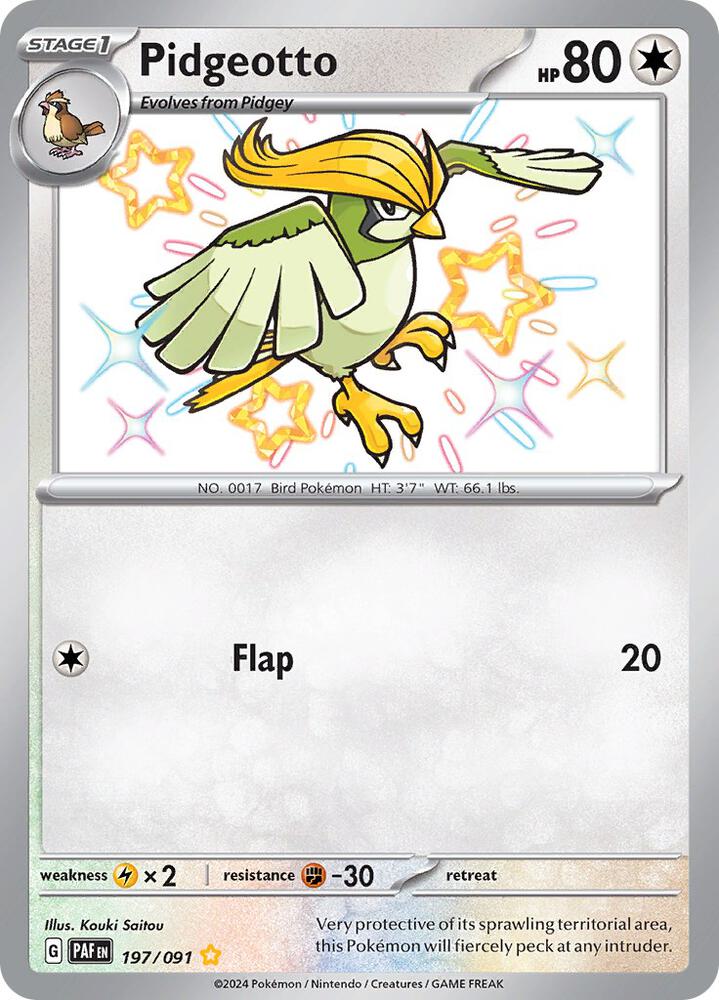 Pidgeotto [SV: Paldean Fates] 197/091