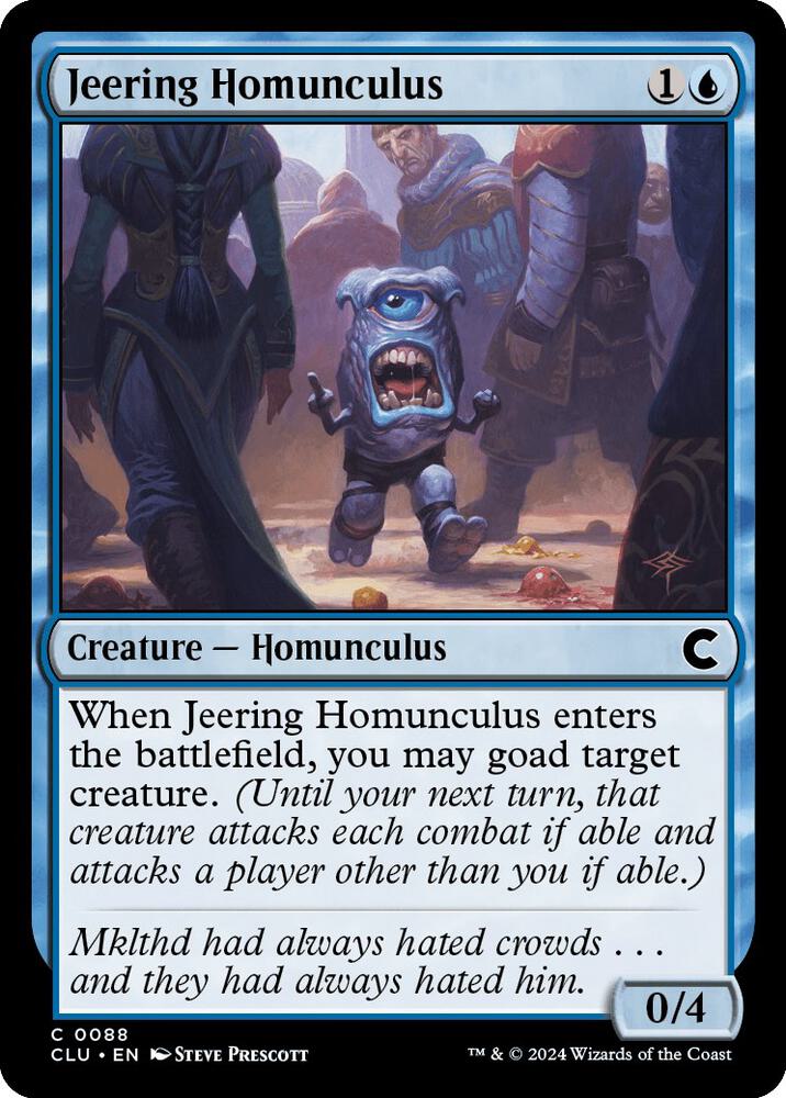 Jeering Homunculus [Ravnica: Clue Edition] 88