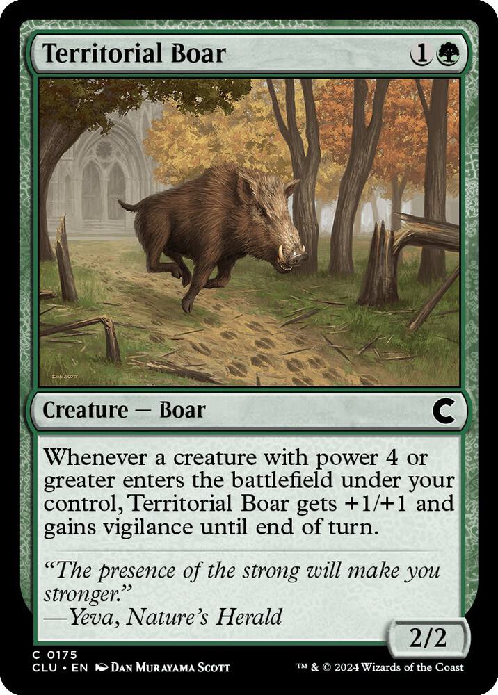 Territorial Boar [Ravnica: Clue Edition] 175