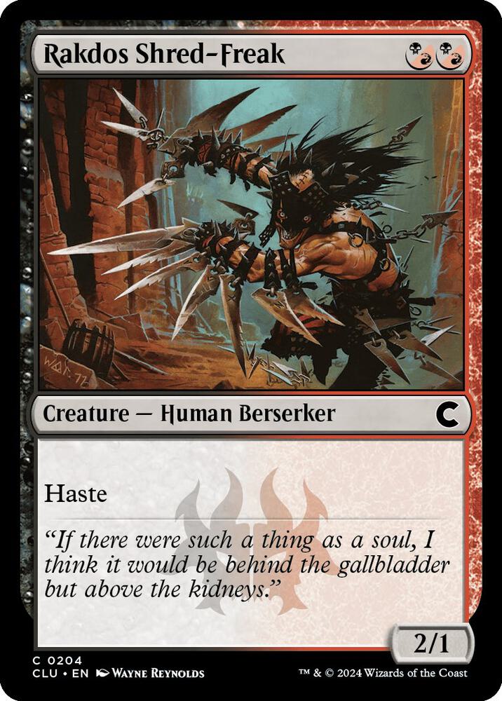 Rakdos Shred-Freak [Ravnica: Clue Edition] 204