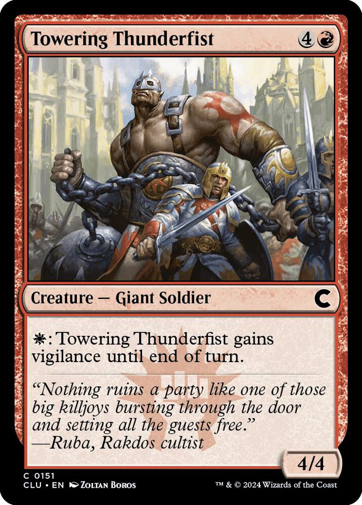 Towering Thunderfist [Ravnica: Clue Edition] 151