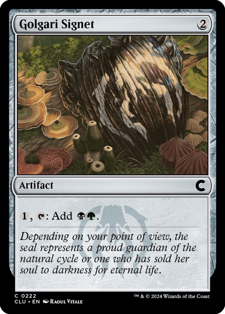 Golgari Signet [Ravnica: Clue Edition] 222