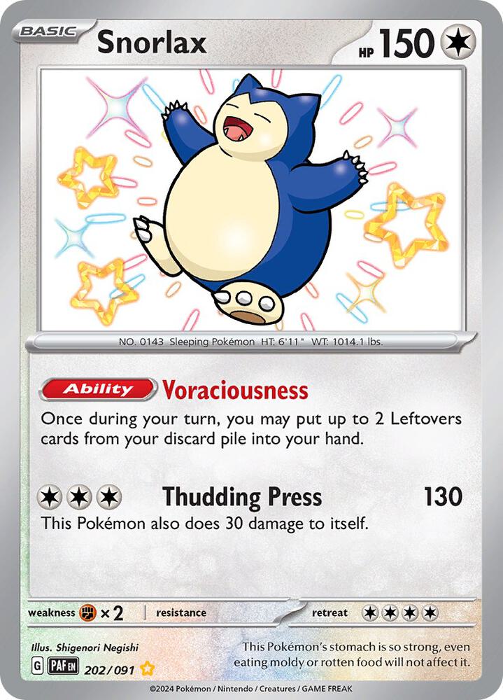 Snorlax [SV: Paldean Fates] 202/091