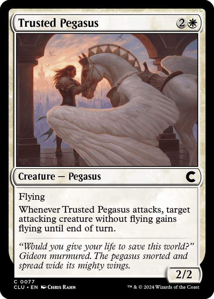 Trusted Pegasus [Ravnica: Clue Edition] 77