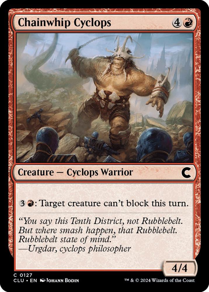 Chainwhip Cyclops [Ravnica: Clue Edition] 127