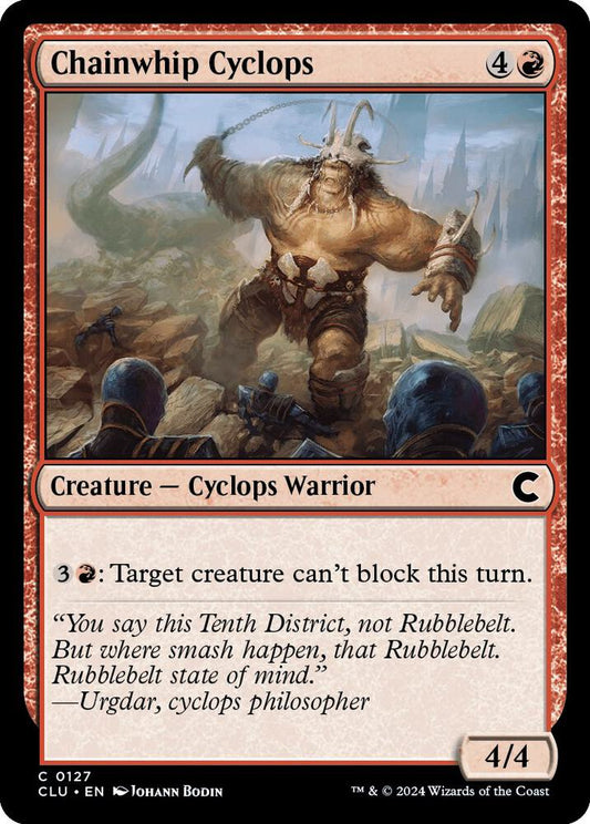 Chainwhip Cyclops [Ravnica: Clue Edition] 127