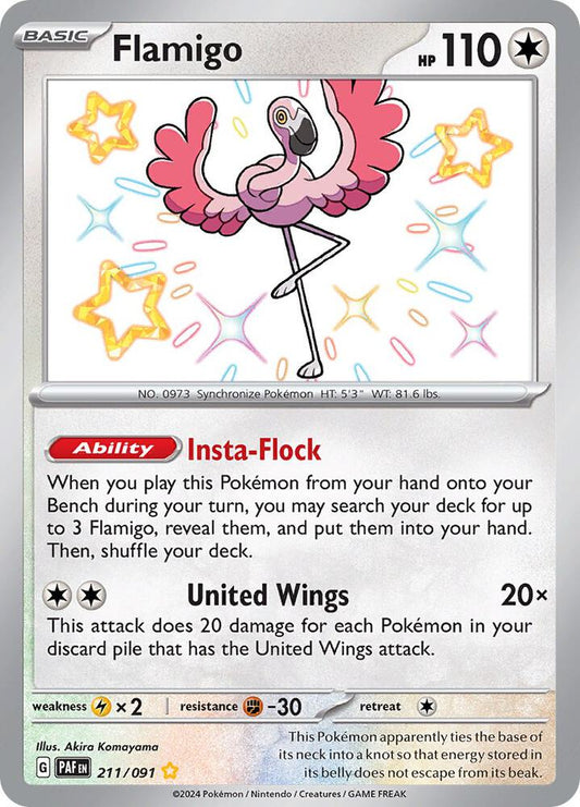 Flamigo [SV: Paldean Fates] 211/091