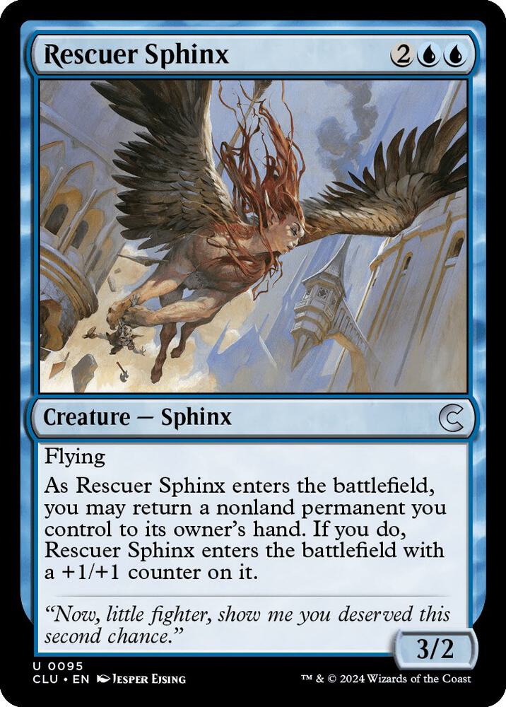 Rescuer Sphinx [Ravnica: Clue Edition] 95