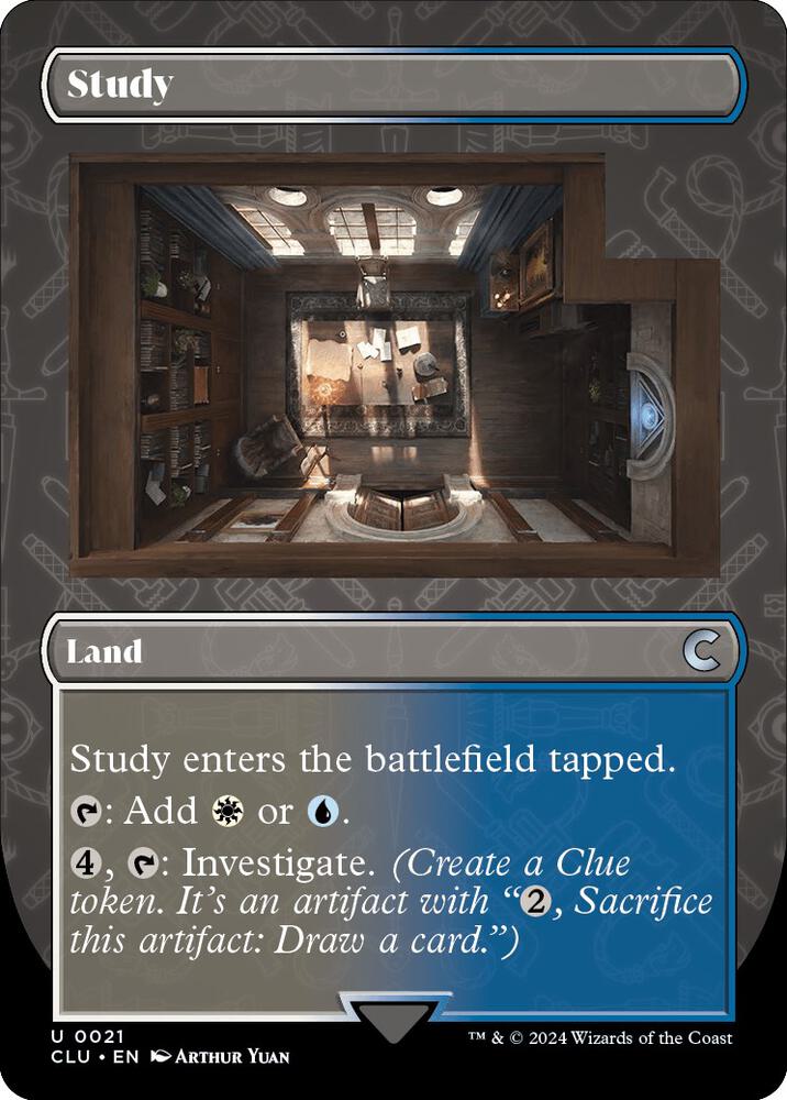 Study (Borderless) [Ravnica: Clue Edition] 21