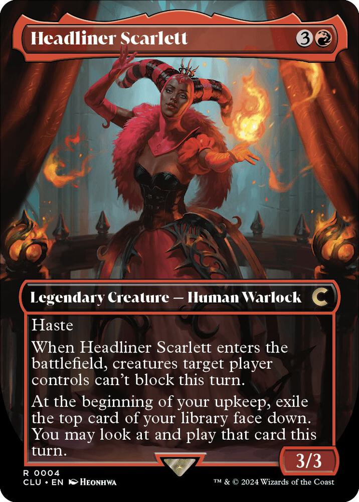 Headliner Scarlett (Borderless) [Ravnica: Clue Edition] 4