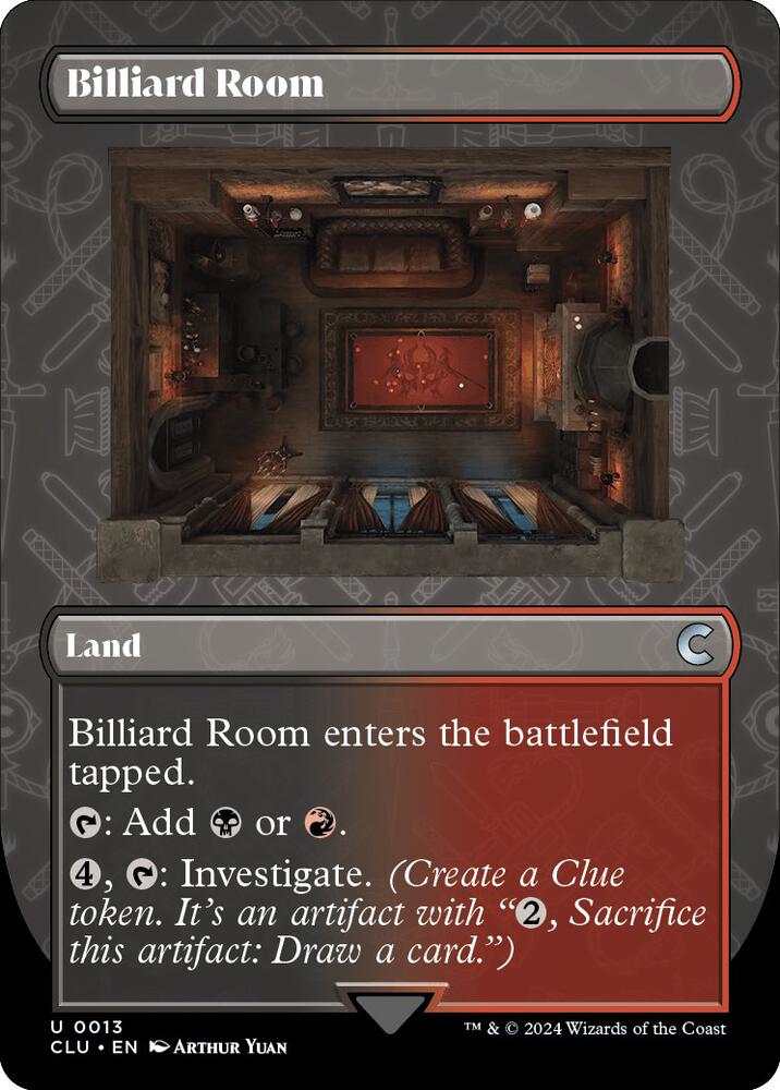 Billiard Room (Borderless) [Ravnica: Clue Edition] 13