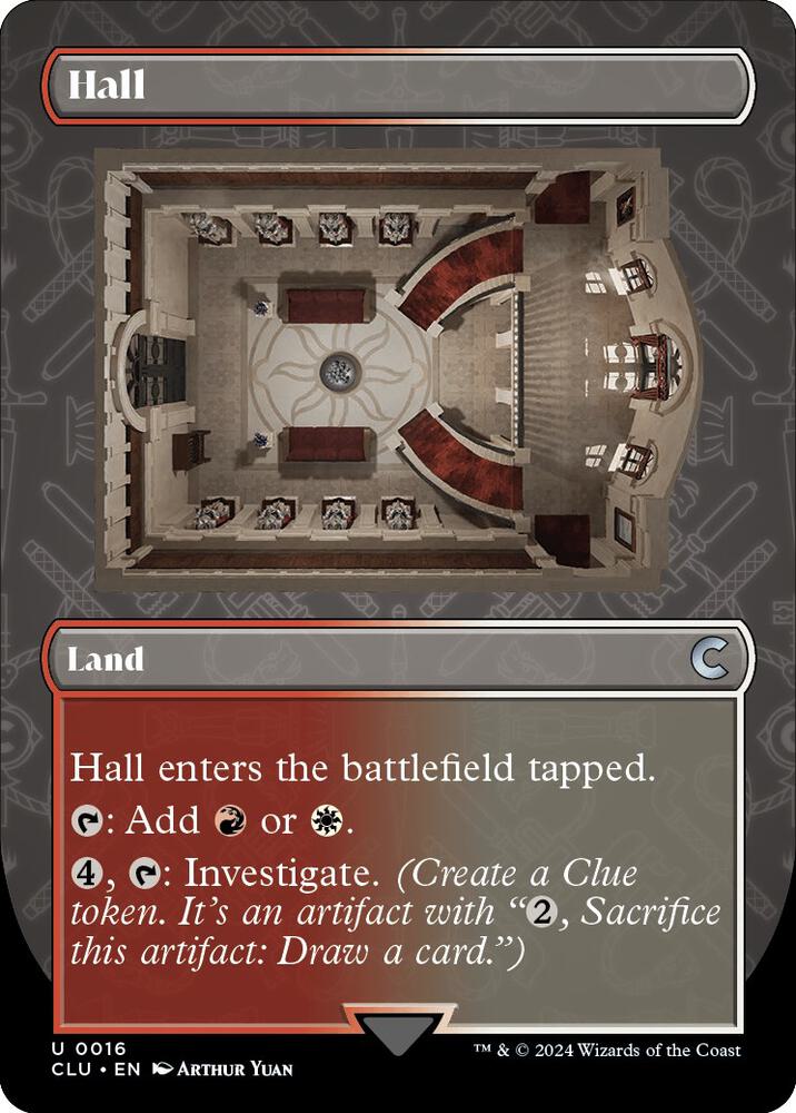 Hall (Borderless) [Ravnica: Clue Edition] 16