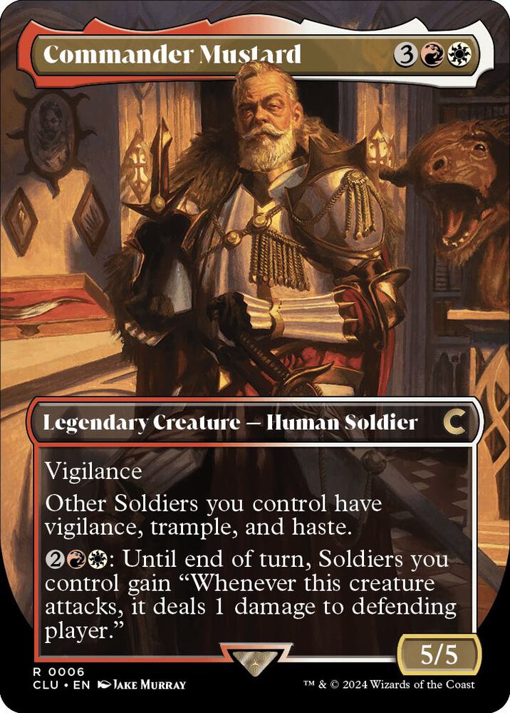 Commander Mustard (Borderless) [Ravnica: Clue Edition] 6
